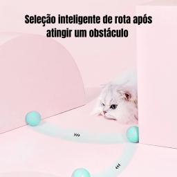 Bola mágica rolante automática para gato, Brinquedos inteligentes interativos, Acessórios para jogos internos, Brinquedo interat - Image 6
