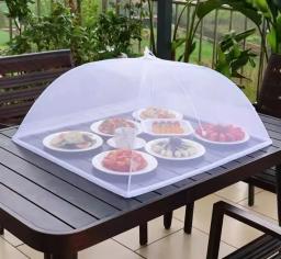 Tampa de comida portátil para guarda-chuva, tela de malha, rede, barraca, respirável, cúpula dobrada, anti mosca, mosquito, guar - Image 6