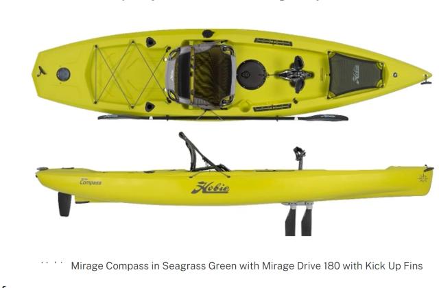 Hobies Mirages Compass Kayak - Pronto para Envio