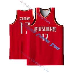 Camisa de basquete alemã respirável para crianças, colete sem mangas para meninos, tops esportivos de treinamento para homens e mulheres, verão, 2024 - Image 4