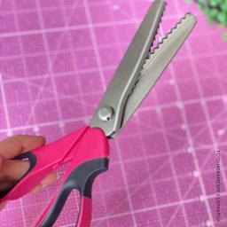 Tesoura de costura Zig Zag Costura Tesoura DIY Ferramenta Tesoura Picotar Couro Artesanato Acessórios de Costura Tecido Têxtil - Image 6