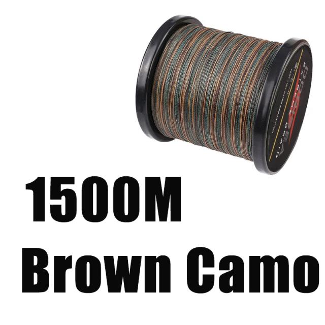 Linha de Pesca Trançada PE Dorisea Camo 8 Fios - Alta Qualidade em 100M, 300M, 500M, 1000M, 1500M e 2000M