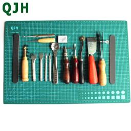 Conjunto de ferramentas para artesanato, conjunto de acessórios para costura, escultura em couro, material em pvc - Image 2