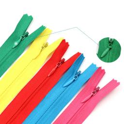 10 unidades/pacote 35cm 3 # colorido de alta qualidade invisível zíper bobina de náilon zíper para diy artesanato pano costura acessórios atacado - Image 3