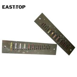 EASTTOP-Reedplates com Parafuso, Peças de Instrumentos Musicais, 10 Buracos, 40 Tone Harmonica, T10-40 - Image 2