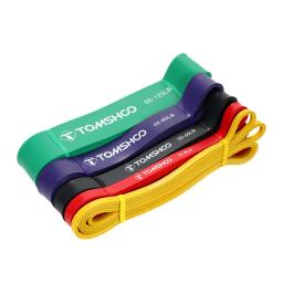 Tomsapo-conjunto de faixas elásticas para exercício de resistência, 5 pacotes, faixas elásticas para flexão com porta e alça - Image 4