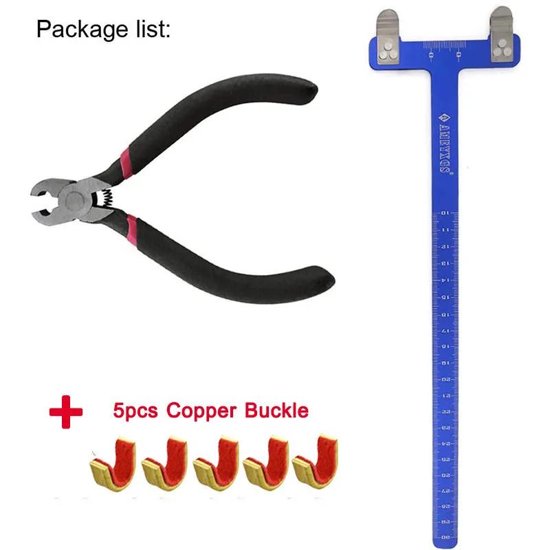 1 conjunto alicate de fivela de cobre com régua t, tiro com arco e flecha fixa, posição de tiro com arco - Image 1