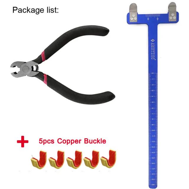 Conjunto Completo de Alicate com Fivela de Cobre e Régua T para Posição de Tiro com Arco e Flecha Fixa