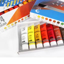 Conjunto de tintas acrílicas não tóxicas para iniciantes e artistas profissionais, suprimentos de pintura, 12 cores, 24 cores, 15ml - Image 3
