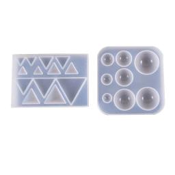 Snasan bonito contas cubo triângulo silicone molde para jóias brincos pingente que faz resina uv resina cola epoxy moldes artesanato diy ferramenta - Image 6