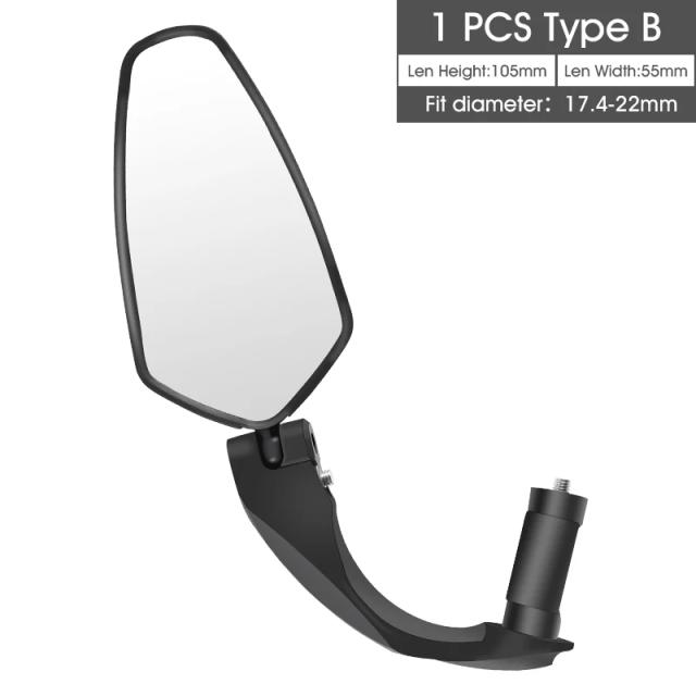 Espelho Retrovisor Ajustável para Guidão de Bicicleta West Biking - Acessórios Ideais para Trilhas e MTB