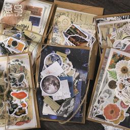 31 pçs vintage scrapbook adesivos antigo pergaminho retro antigo scrapbooking papel para o diário de arte diy artesanato planejadores - Image 1
