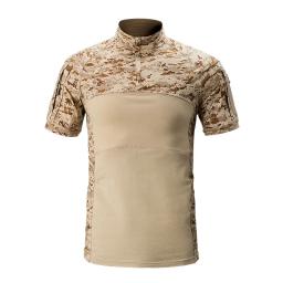 Camuflagem Masculina Camiseta de Manga Curta Preta, Militar, Tático, Camiseta do Exército, Ao Ar Livre, Caminhada, Caça - Image 6