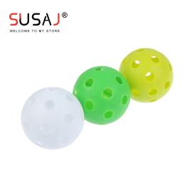 1pc floorball vara bola pvc plástico macio bolas de beisebol esporte prática de treinamento de beisebol de plástico prática de hóquei no gelo bola - Image 1