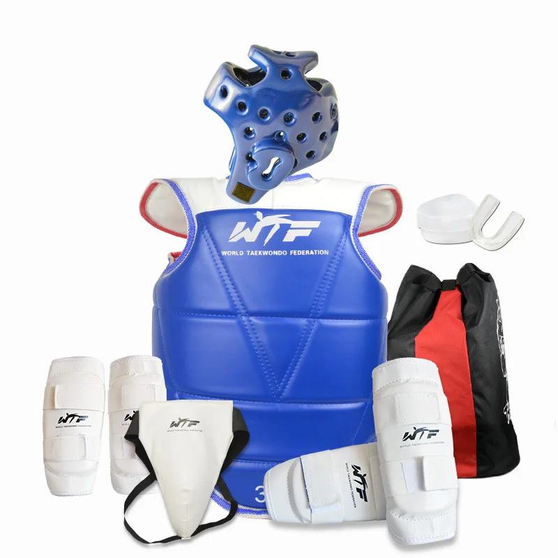 Terno de proteção de competição para adultos e crianças, kit de taekwondo, protetor esportivo combinado para crianças - Image 1