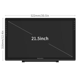 Gaomon-tablet digital pd2200 21, 5 polegadas, tela anti-reflexo, laminação total, com 8 teclas de toque, função de inclinação ± 60 ° - Image 4