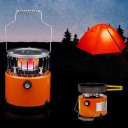2 em 1 2000w aquecedor portátil fogão de acampamento aquecimento gás aquecedores fogões para cozinhar pesca no gelo acampamento caminhadas - Image 6