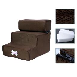 1PC Cão Escadas Pequeno Cão Gato Pet 3 Passos Rampa Removível Antiderrapante Escalada Destacável Cama Escada Interativa Toy Pet Supplies - Image 1