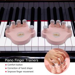1 par de treinador de piano para iniciantes, aparelho de musculação e exercício de dedos, corretor de mão, exercitador de força para iniciantes, 1 par - Image 1