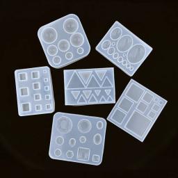 Snasan bonito contas cubo triângulo silicone molde para jóias brincos pingente que faz resina uv resina cola epoxy moldes artesanato diy ferramenta - Image 1