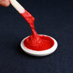 15 30 60 90 120g redondo vermelho tinta colar azul e branco porcelana vermilion cinábrio inkpad nome selo pintura caligrafia almofada - Image 2