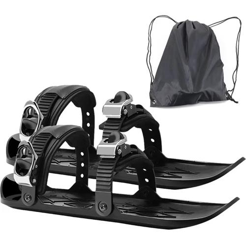 Mini patins curtos para esquis de neve, bota de esqui ajustável, sapatos de inverno, skiboard snowblade, novo esporte no Snow Resort - Image 1