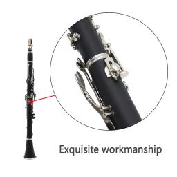 Ajustável Clarinete Polegar Resto com Parafusos, Finger Support, Silver Metal, Woodwind Instrument, Acessórios - Image 6