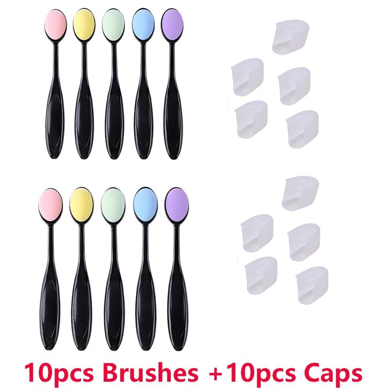 10-30 pçs pincéis de mistura de esponja suave com tampas desenho pintura escovas kit plano para diy scrapbooking cartões ferramenta de mistura de tinta - Image 1