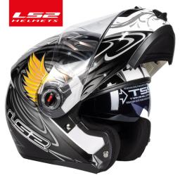 Capacete LS2 FF370 Capacete de motocicleta flip up LS2 capacetes modulares de lente dupla com viseira solar casco moto - Image 4