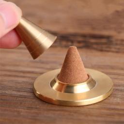 Latão cone de incenso molde cone de incenso que faz moldes incenso vara fogão titular diy torre de incenso que faz kit para casa - Image 4