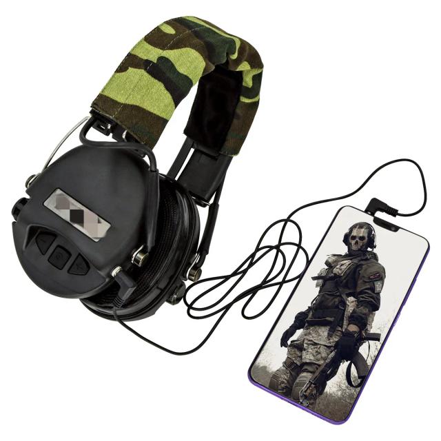 Fones de Ouvido Táticos Anti-Ruído para Airsoft - Proteção Auditiva Ideal para Caça e Tiro