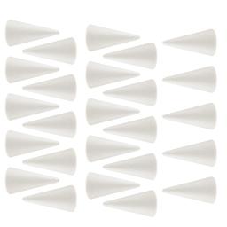 Cone De Poliestireno Criativo, Enfeites De Espuma De Isopor, Materiais DIY, 10cm, 20 Unidades - Image 1