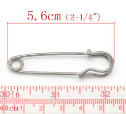 1 pacote de alfinetes de segurança de metal, cor prata, suporte de ponto, broche, achados de artesanato, ferramentas de costura, acessórios de joalheria - Image 4