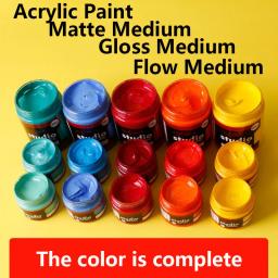 De metal fluorescente cor Acrílico Tintas Arte Artesanato Pintura Desenho Pigmento Fosco Brilho Fluxo À Prova D' Água Cor da Pintura de Óleo 100ml - Image 1