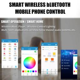 300w rgb pode ser escurecido música lâmpada do teto controle remoto & app luzes de teto AC180-265V para casa bluetooth alto falante dispositivo elétrico iluminação - Image 4
