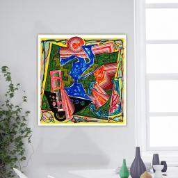 Tela de pintura a óleo em tecido franzido stella ", então chegou a água e o minimalista arte de pintura a óleo pôster de parede decoração de casa - Image 3