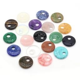 Contas de pedra natural semi-preciosas pedras redondas grandes contas de furo para fazer jóias diy colar pulseira brincos accessories25mm - Image 3