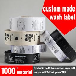 Width2cm personalizado fita de cetim de seda impressão/vestuário/vestuário etiqueta de cuidados/impresso/lavável etiqueta/tag - Image 1