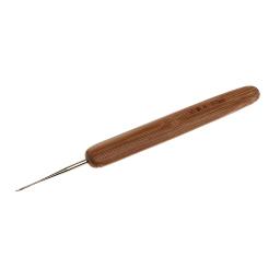 Agulhas de crochê para tecelagem de cabelo de bambu, ferramenta de ganchos de 0.5mm 0.75mm de cabelo, gancho de crochê - Image 6