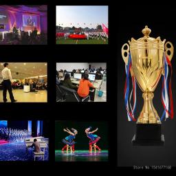 Troféus personalizáveis de Champions Trophy, Troféu de Metal Coberto Comercial, Medalha Universal, Ouro, Prata, Bronze, Souvenir Cup - Image 3