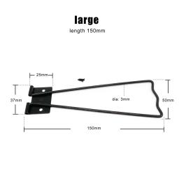 2 pçs metal ferro imagem moldura de foto arte trabalho exibição cavalete placa traseira suporte pedestal suporte prop up suporte - Image 3