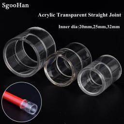 1pc 20/25/32/40/50mm aquário tanque de peixes plexiglass acrílico tubo de junção reta casa diy tanque de água pmma tubo cotovelo t conector - Image 3