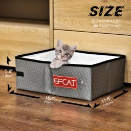 Promoção! Caixa de areia dobrável para gatos, banheiro portátil, à prova d'água, simples, dobrável, para uso externo e viagem - Image 2