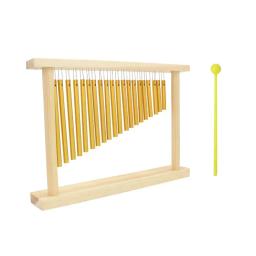 TableTop vento carrilhão com madeira Stand Stick, instrumento de percussão Musical, 20 bares, 20 bares, single-row, criança e adulto - Image 3