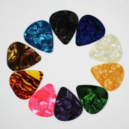 Conjunto de 10 palhetas coloridas, instrumentos musicais, cor diferente, forma de coração, para ukulele - Image 3