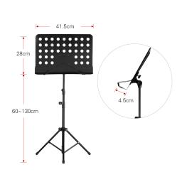 Suporte de metal portátil destacável, instrumentos musicais para piano, violino, folha de guitarra, acessórios musicais, duas cores, preto, rosa - Image 3