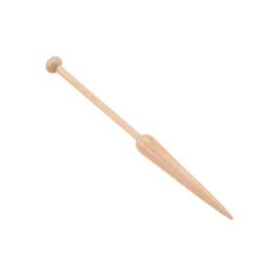 Crochet gancho Ferramentas para DIY tecelagem, Knitting Tool, tecido Sweater Scarf, Tapeçaria Bobbin Stick, única cabeça, madeira maciça, 1 PC - Image 6