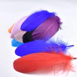 Penas naturais de ganso para artesanato, fabricação de jóias de 13-18cm, para festa de natal, decoração caseira faça você mesmo - Image 2