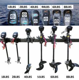 Barco de pesca inflável em PVC, motores de barco de aço inoxidável, bote de caiaque Ocean Speed, suporte de motor elétrico, hélice, 12V, 4 kW - Image 2