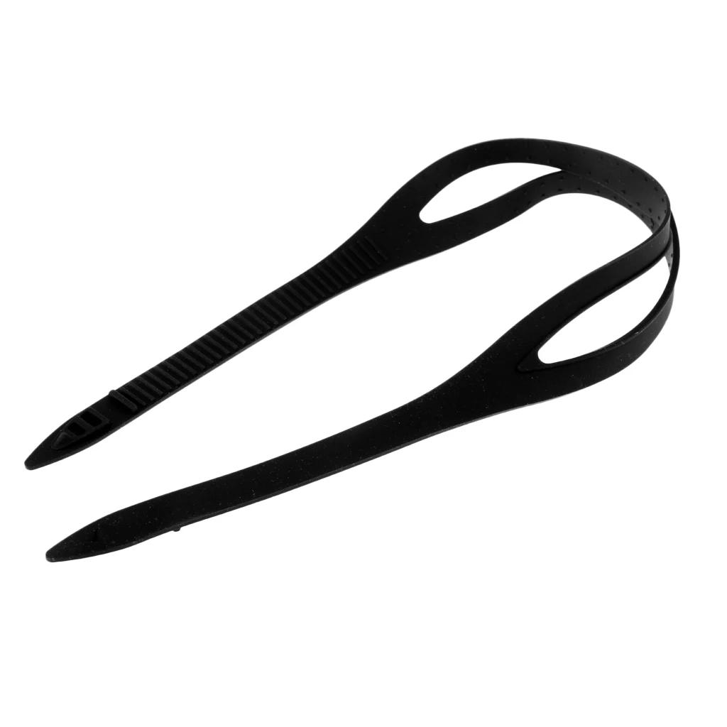 Óculos de Natação Universal para Óculos de Natação Silicone Strap, Head Band, Protector, Substituição, Acessórios de Reposição, Transparente, Preto - Image 1